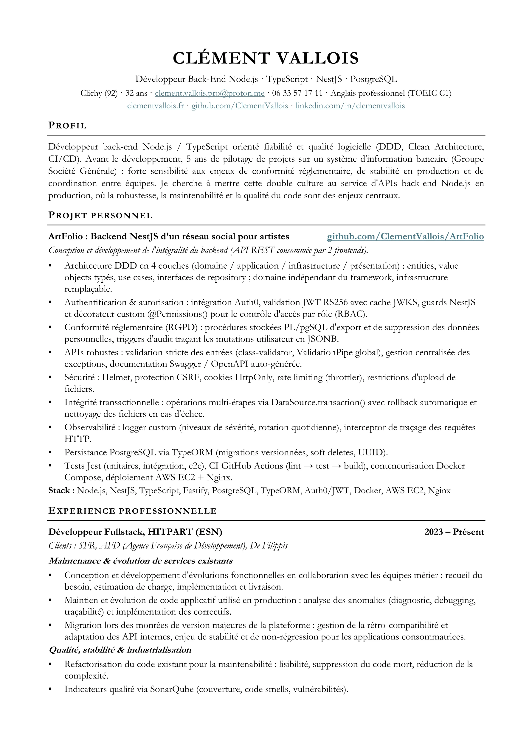 Curriculum Vitae · page 1